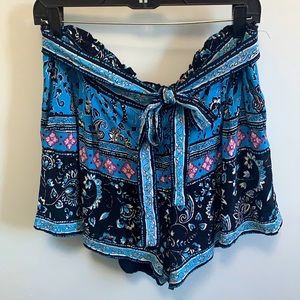 Loft Blue Printed Shorts